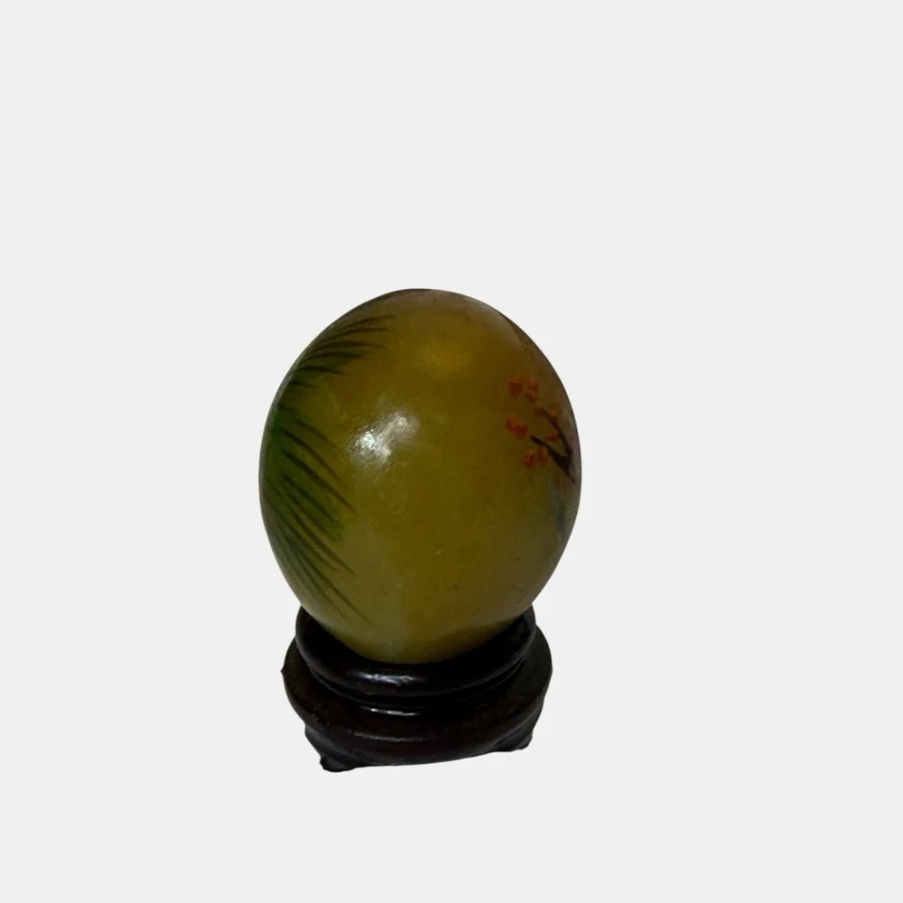 Vintage Hand Painted Jade Eggs‎ 1.5